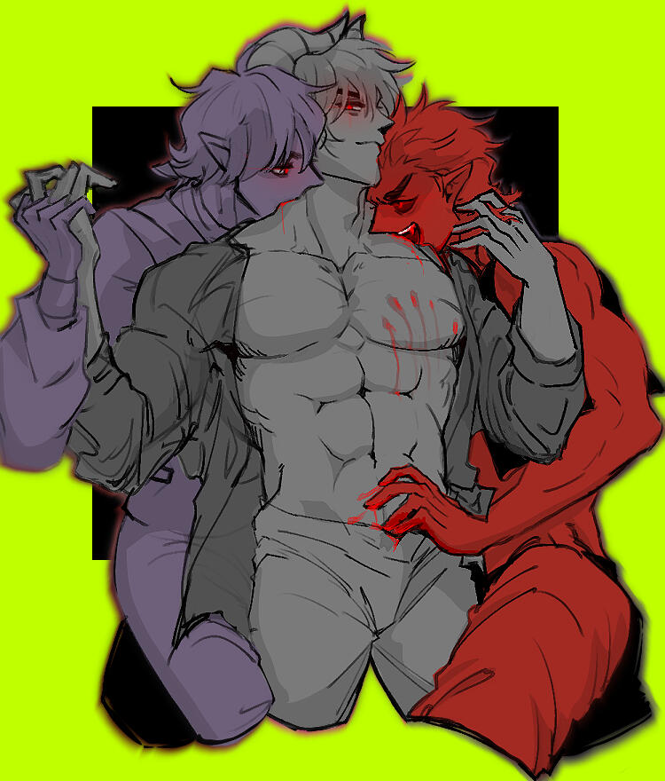 Sun Haven Fanart - Claude x Darius x Zeke